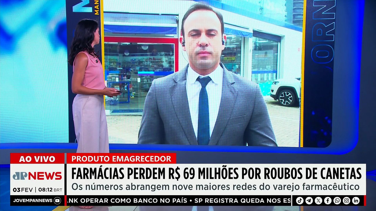 Farmácias em SP perdem R$ 68 milhões com roubos de canetas emagrecedoras