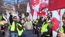Protestas de los trabajadores de Renfe y Adif