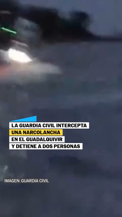 La Guardia Civil intercepta una narcolancha en el Guadalquivir