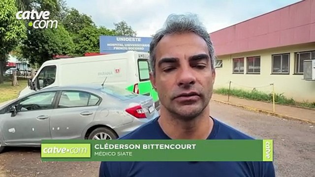 Vítima de grave acidente em Cascavel sofreu parada cardiorrespiratória, confirma médico do Siate