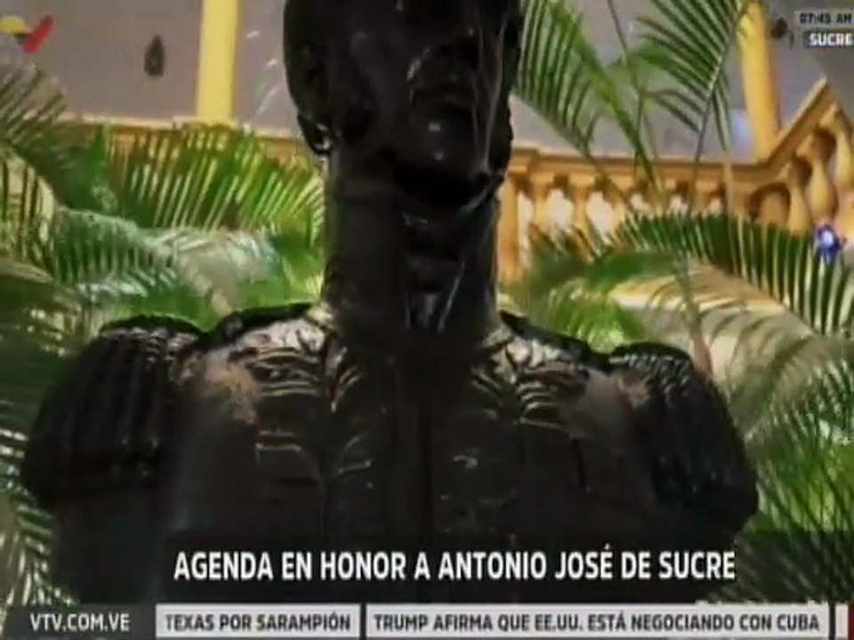 Sucre | Rinden tributo por los 231 años del natalicio de Antonio José de Sucre en Cumaná