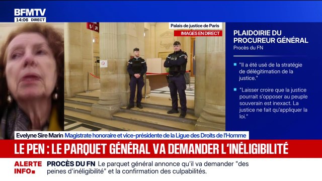 Procès en appel du RN: Marine Le Pen pourrait très bien ne pas être condamnée à de l'inéligibilité , explique Evelyne Sire Marin, magistrate