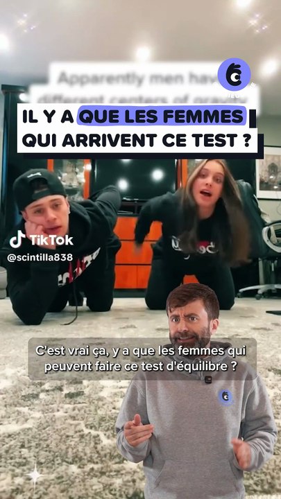 Il y a que les femmes qui arrivent ce test !