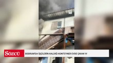 Bodrum'da işçilerin kaldığı konteyner evde çıkan yangın söndürüldü