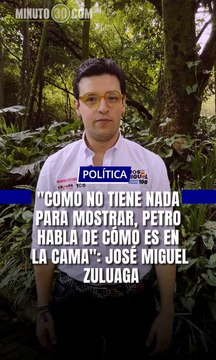 El candidato a la Cámara de Representantes, José Miguel Zuluaga, habló de las salidas en falso del presidente Petro en sus discursos.