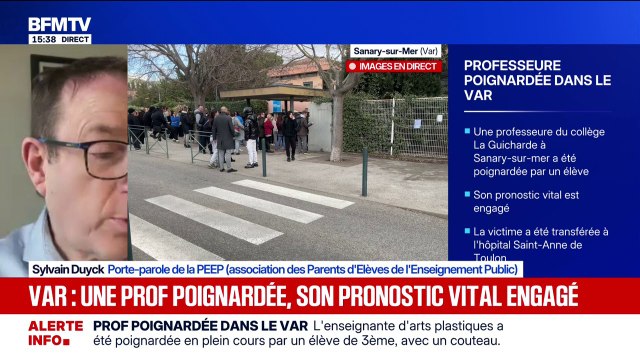 Professeure poignardée à Sanary-sur-Mer: Les fouilles ne suffisent pas (...) ça devient très compliqué , déplore le porte-parole de la PEEP