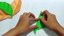 origami leaves step by step