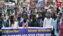 BHU में पिछड़े वर्ग के छात्रों ने यूजीसी के नए नियमों के समर्थन में निकाला मार्च, भारी पुलिस बल तैनात