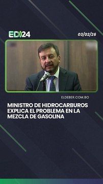 Ministro de Hidrocarburos explica el problema en la mezcla de gasolina