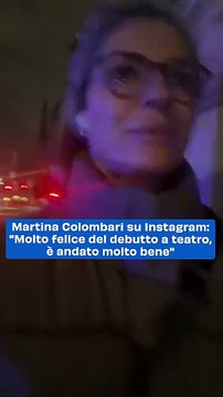 Martina Colombari su Instagram: Molto felice del debutto a teatro, è andato molto bene
