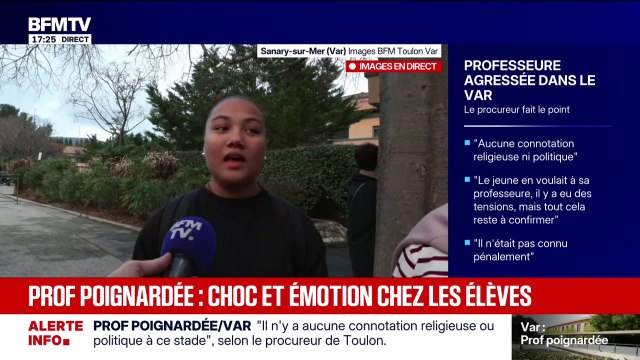 Professeure poignardée à Sanary-sur-Mer: Il disait qu'il voulait la poignarder depuis un petit moment , déclare une élève du collège