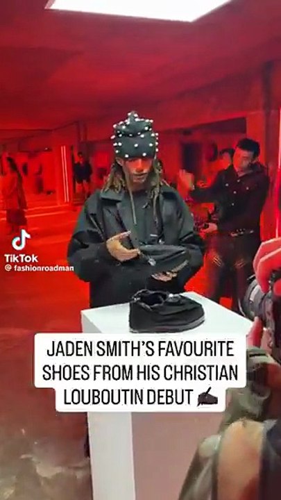 Jayden smith shows off his new shoe designs