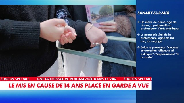 Professeure poignardée par un collégien à Sanary-sur-Mer : «J'ai eu très peur»