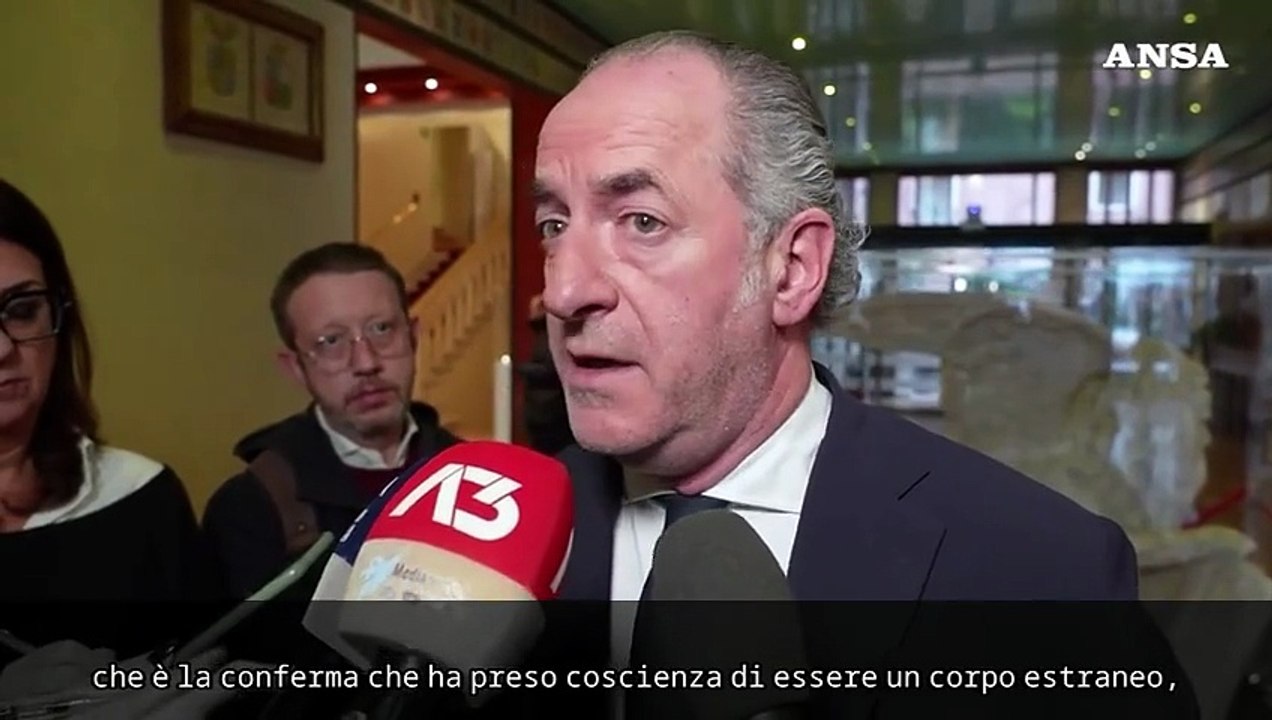 Zaia e le dimissioni di Vannacci: "Non mi sorprende, ha capito di essere un corpo estraneo"