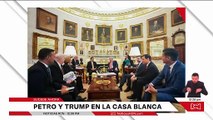 Las primeras imágenes de la reunión entre los presidentes Gustavo Petro y Donald Trump en la Casa Blanca