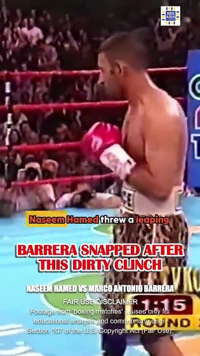 Naseem Hamed TRIED to FLY! Marco Antonio Barrera DRAGGED HIM to the GROUND!