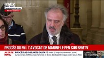 Procès FN: l'avocat de Marine Le Pen réagit après les réquisitions formulées par le parquet