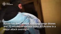 Russia fires hundreds of drones and missiles at Ukraine one day before UAE talks