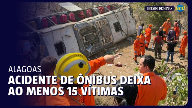 Acidente de ônibus com romeiros deixa 15 mortos em Alagoas