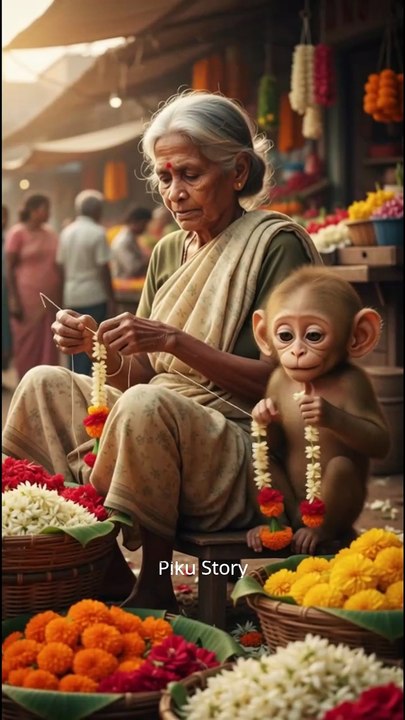 Poor Baby Monkey Piku Feeling Cold 🥶🐒  Heart-Touching Emotional Story