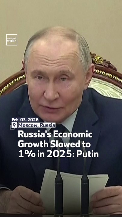 Russia's Economic Growth Slowed to 1% in 2025: Putin