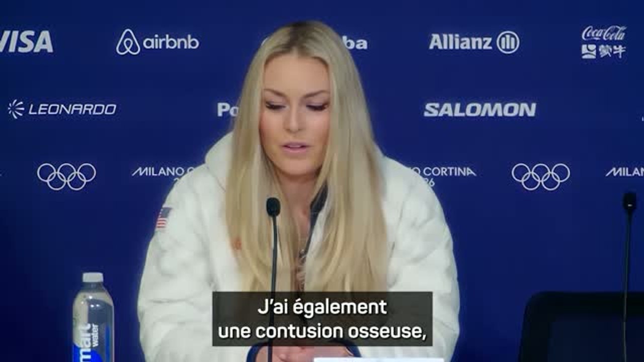JO d'hiver - Lindsey Vonn : "Je me suis rompu le ligament croisé antérieur"