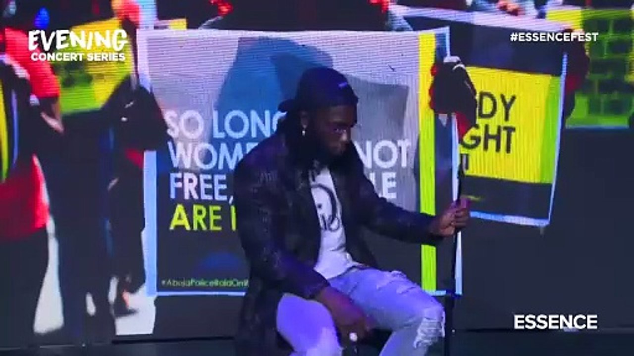 Burna Boy Performs "Collateral Damage" From African Giant