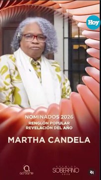 }Martha Candela agradecida tras ser nominada a Revelación del Año
