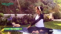 Stretching past your comfort zone with Kerry Washington on Essence Festival Wellness House.