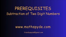 Subtraction of Two Digit Numbers Short