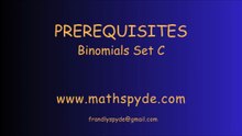 Binomials Set C Short