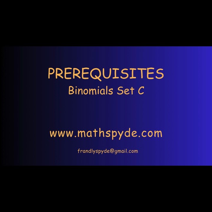 Binomials Set C Short