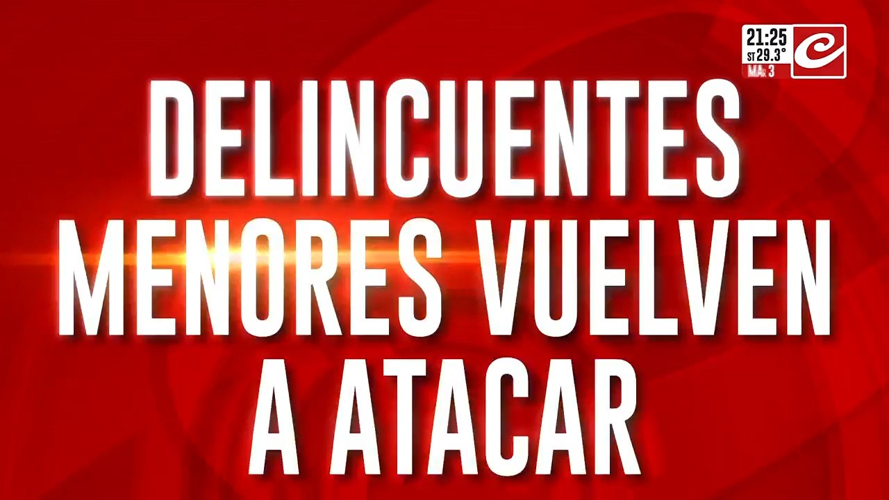 3 nena quedaron en medio de un golpe comando organizado por menores
