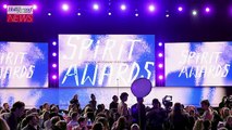 Israel-Hamas War Protesters Disrupt 2024 Spirit Awards Outside Tent | THR News Video