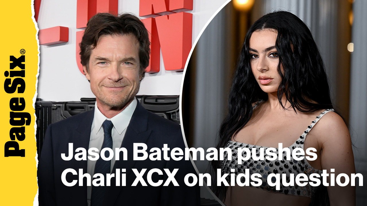 Jason Bateman pushes Charli XCX on kids question in cringe-worthy interview