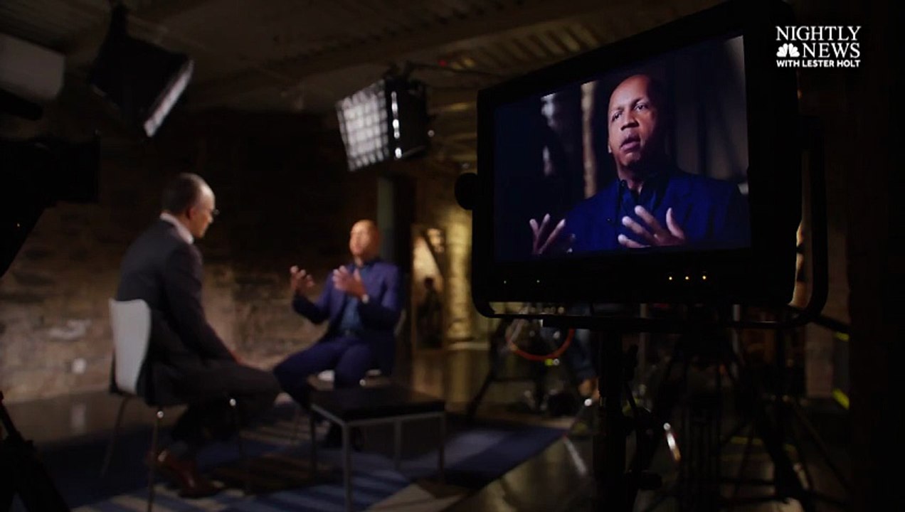 Lester Holt and  Bryan Stevenson NBC Nightly News Interview