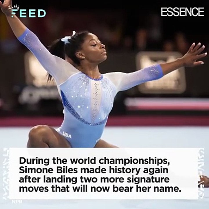 Simone Biles Makes History Again after Landing Two Signature Moves