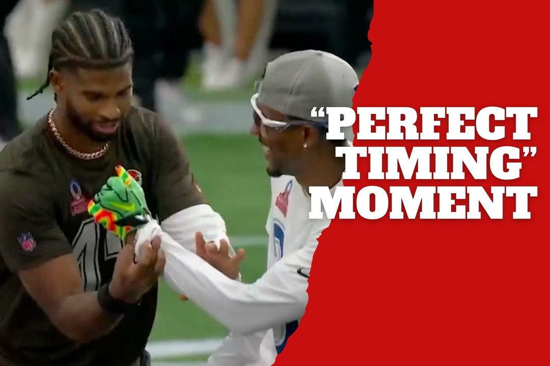 Shedeur Sanders guides Nahshon Wright into his classic “perfect timing ...