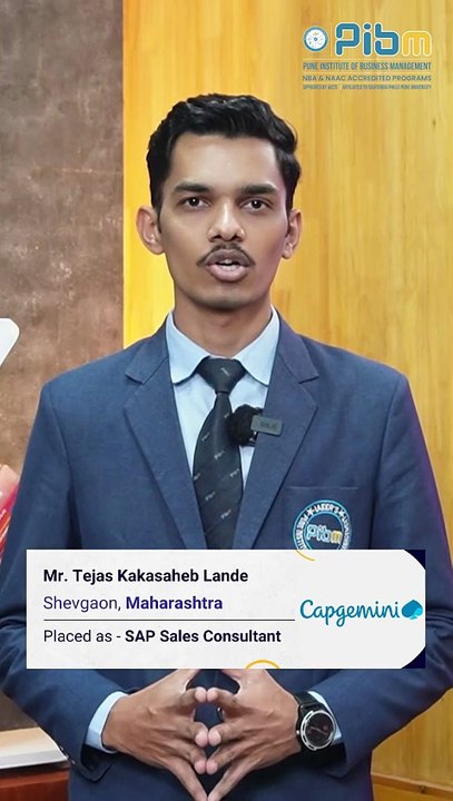 PIBM to Capgemini | MBA & PGDM | Tejas Kakasaheb Lande, Batch 2024–26