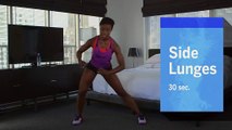 Travel Exercises: 5-Minute Hotel Room Workout for Core, Legs, & Butt