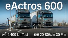Schneller laden, weiter fahren: eActros 600 auf Härtetest-Route