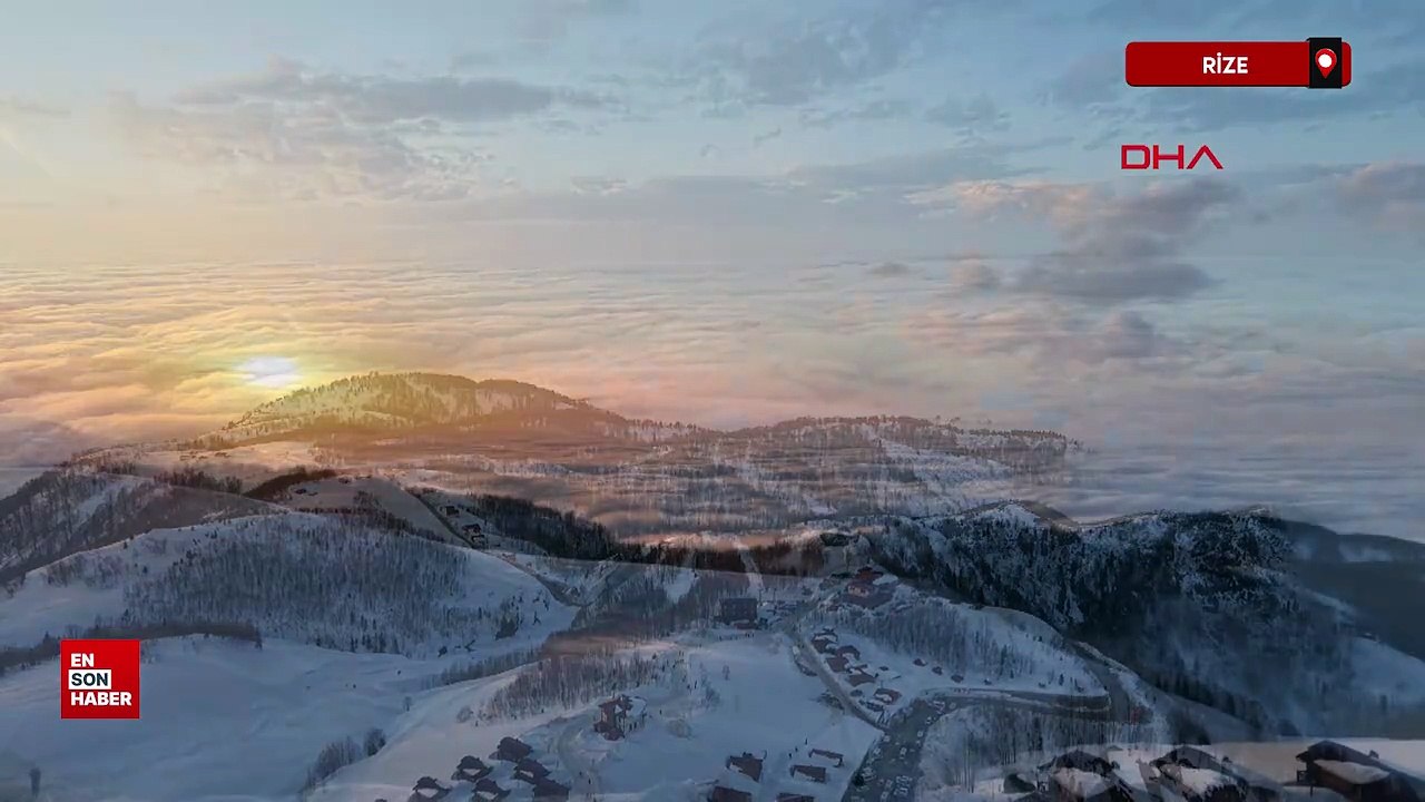 Rize Hamdüzü Yaylası'ndan kendine hayran bırakan manzara