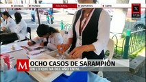 Suman ocho casos de sarampión en Nuevo León durante el brote 2026