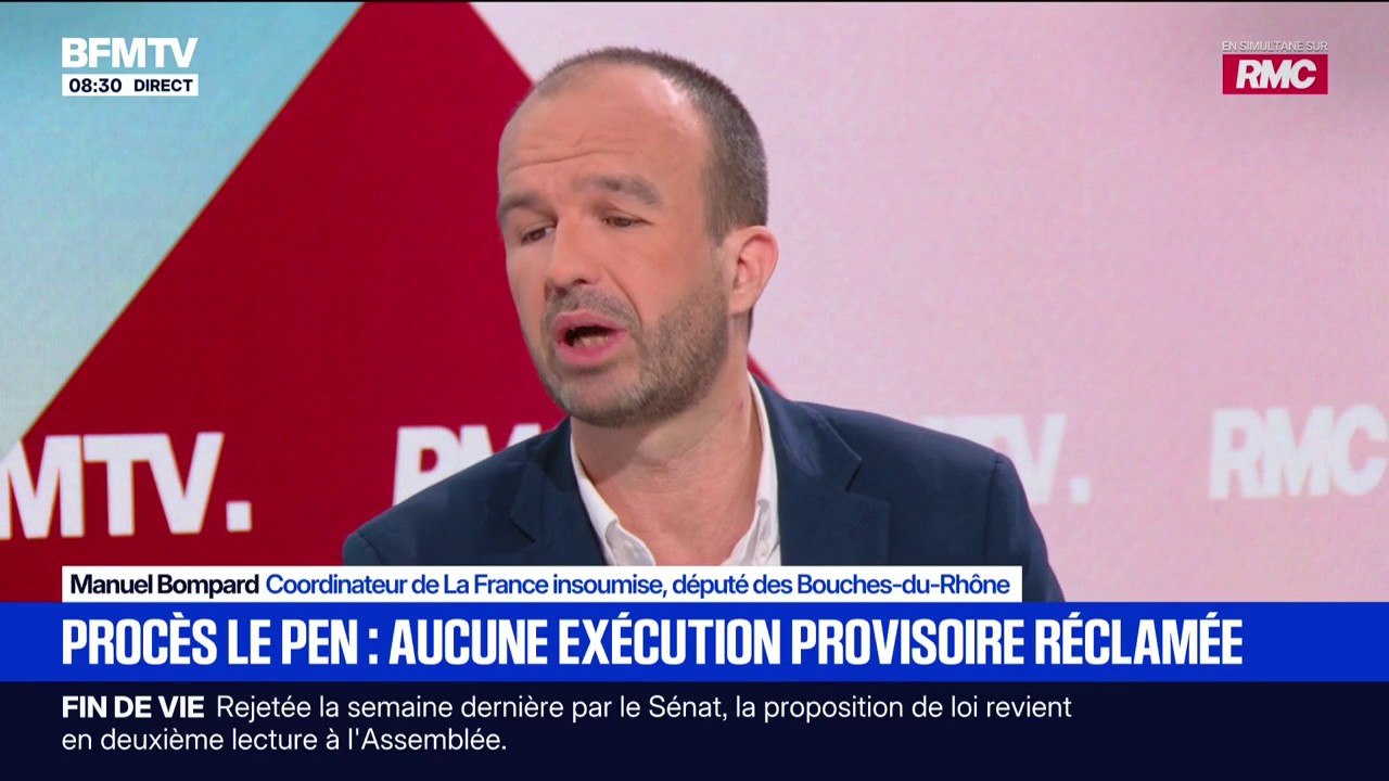 Procès en appel du RN: “Si Marine Le Pen n’est pas satisfaite des modalités du jugement, elle peut se pourvoir en cassation”, réagit Manuel Bompard (LFI)