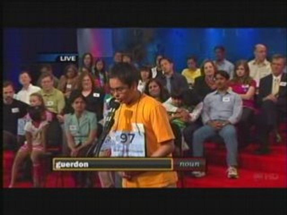 Spelling bee final