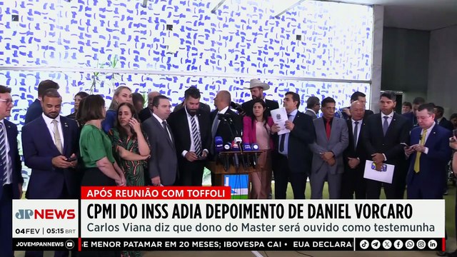 CPMI do INSS adia depoimento de Daniel Vorcaro
