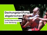 Dschungelcamp 2026 bei RTL: Dschungelprüfung abgebrochen - Unfall überschattet Live-Sendung