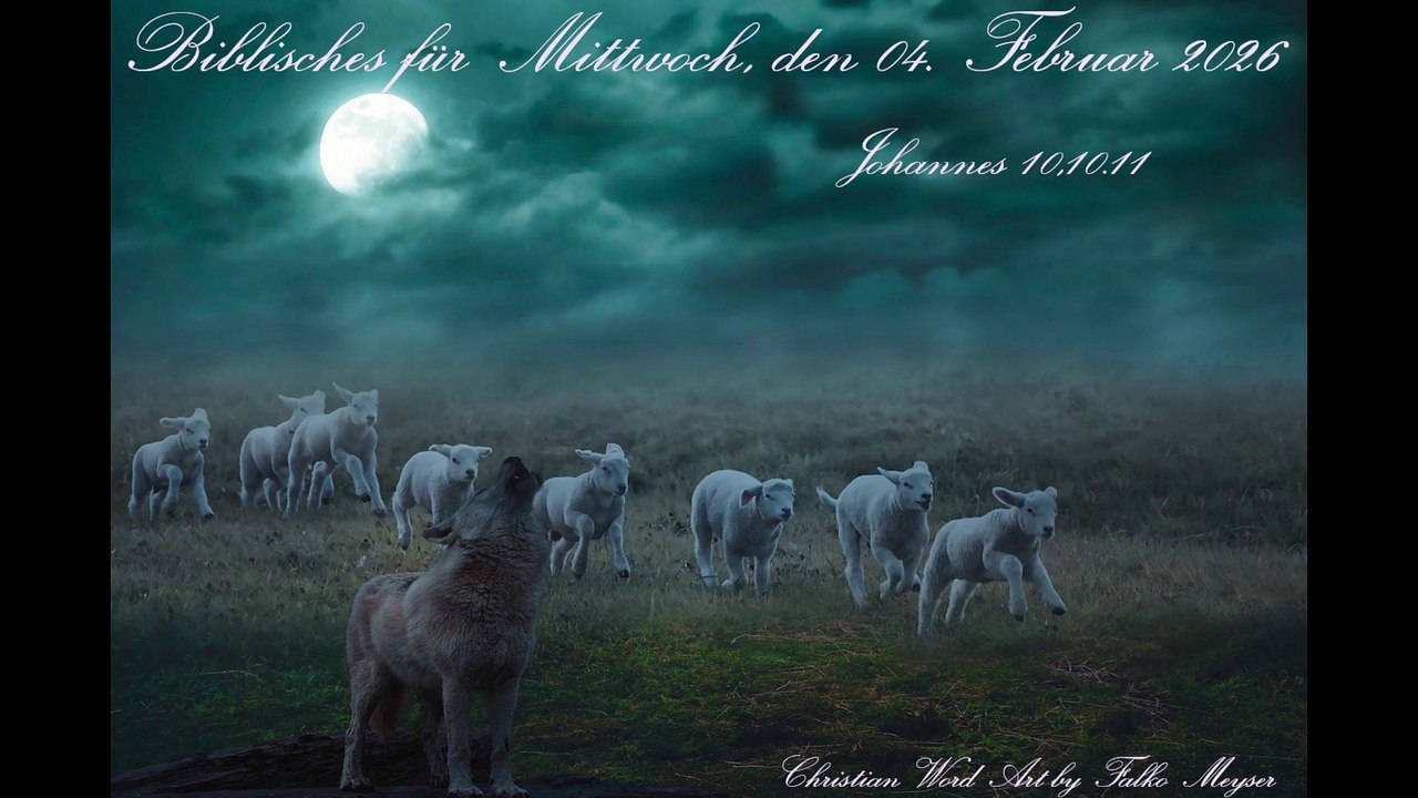 Biblisches für Mittwoch, den 04. Februar 2026, zu Johannes 10,10.11