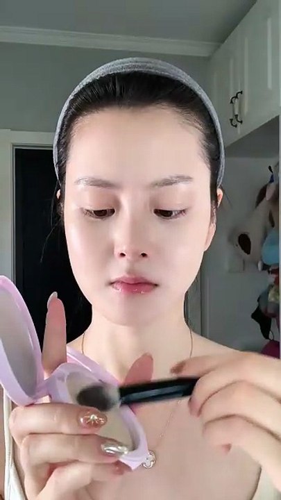 Korean Doll Makeup for Beginners 💕 Glass Skin & Cute Doll Eyes