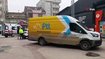 PTT Kargo minibüsünün çarptığı yaşlı kadın yaralandı